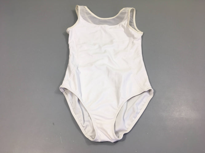 Maillot de danse/gym blanc Taille estimée, moins cher chez Petit Kiwi