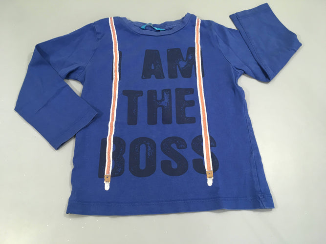 T-shirt m.l bleu Boss, moins cher chez Petit Kiwi