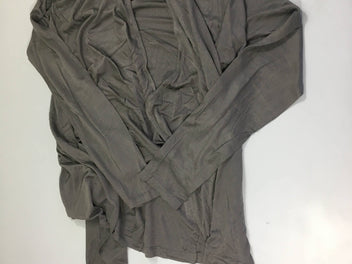 T-shirt m.l gris avant croisable