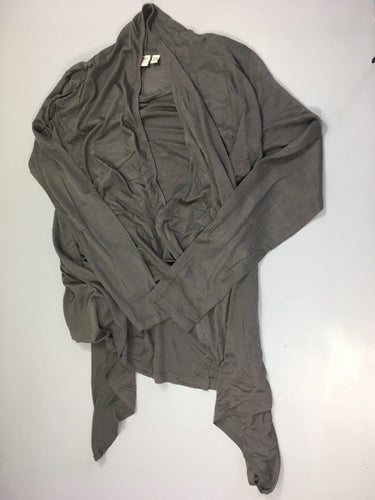 T-shirt m.l gris avant croisable, moins cher chez Petit Kiwi