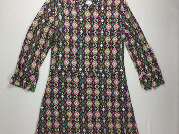 Robe m.l jersey motifs multicolores