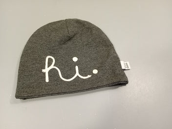 Bonnet jersey gris chiné