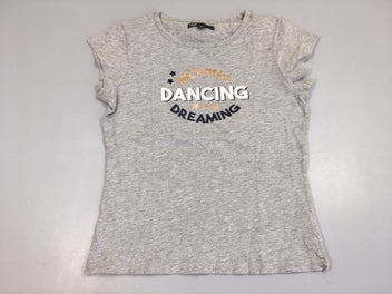 T-Shirt m.c gris clair moving/dancing/dreaming 90% coton/viscose