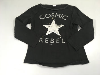 T-shirt m.l noir Cos.mic perles