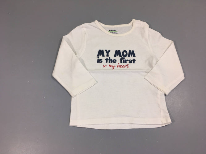 T-shirt m.l blanc Mom, moins cher chez Petit Kiwi