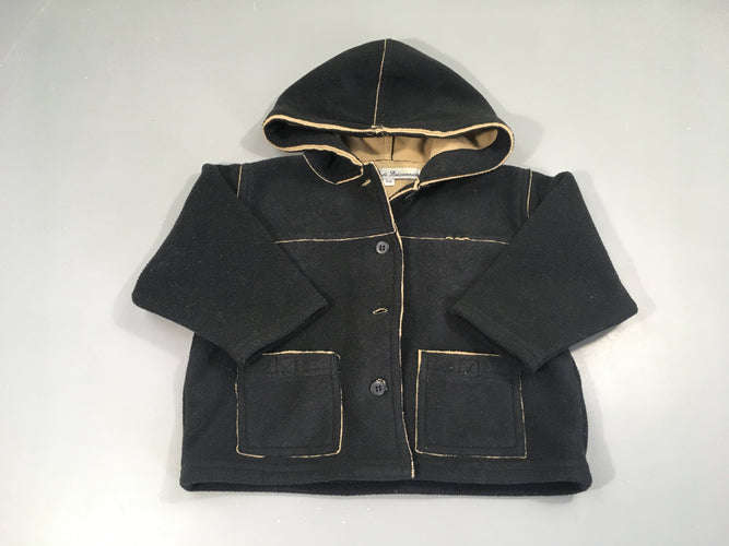 Gilet veste à capuche Polar bleu foncé, moins cher chez Petit Kiwi