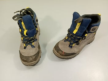 Bottines de marche Waterproof, gris, bleu marine, jaune MH500  -32