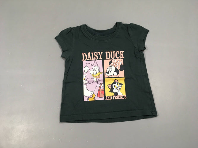 T-shirt m.c gris foncé Daisy, moins cher chez Petit Kiwi