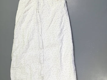 Sac de couchage s.m coton tetra blanc pois, 6-18m