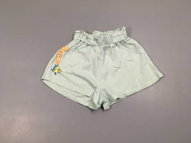 Short jersey bleu Ariel poisson, moins cher chez Petit Kiwi