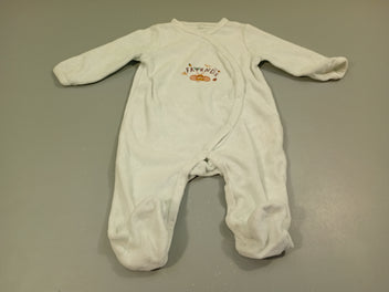 Pyjama velours blanc , abeille