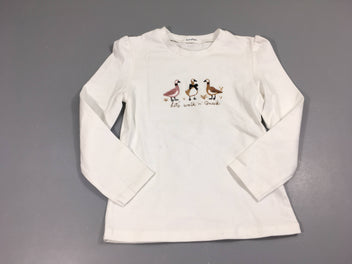 T-shirt m.l blanc canards