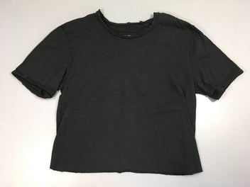 T-shirt m.c noir effet découpé