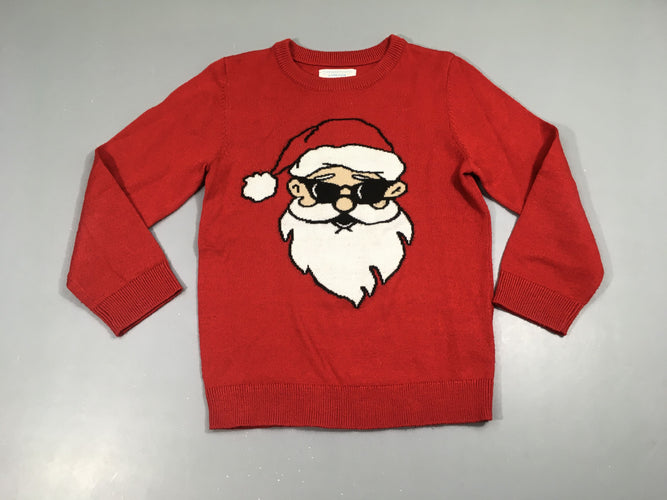 Pull rouge Noël, moins cher chez Petit Kiwi