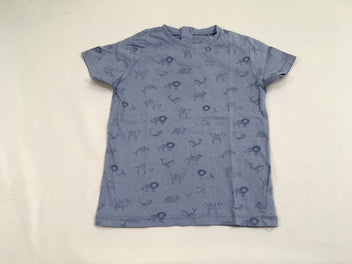 T-shirt m.c bleu animaux