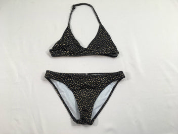 Bikini noir motifs léopard