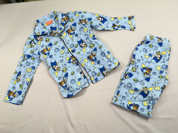Pyjama 2pc flanelle bleu clair Pat'patrouille