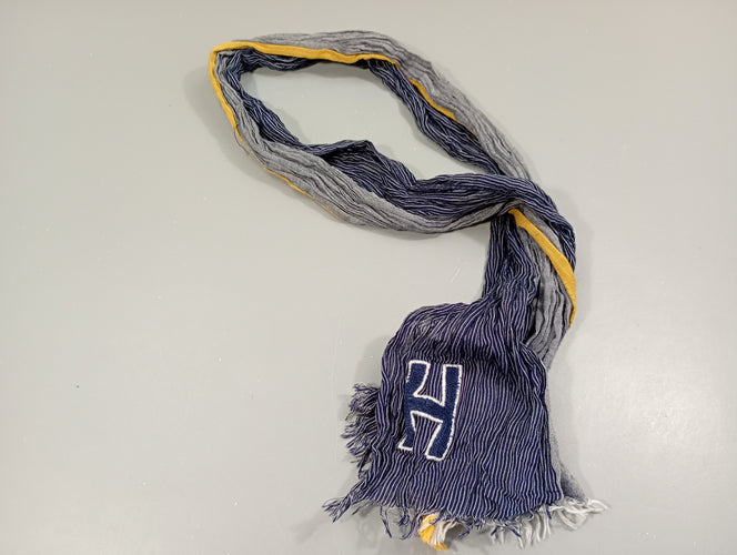 Foulard bleu et jaune "H", moins cher chez Petit Kiwi