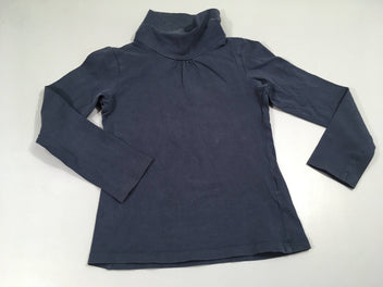 T-Shirt m.l col roulé bleu foncé