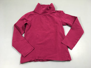 T-Shirt m.l col roulé rose