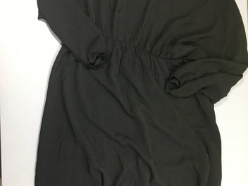 Robe m.l noire texturé