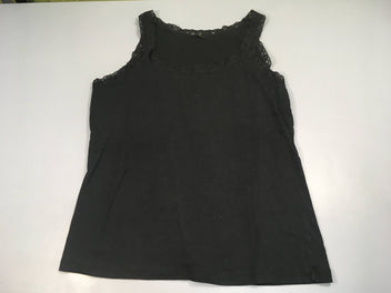 Top jersey noir dentelles
