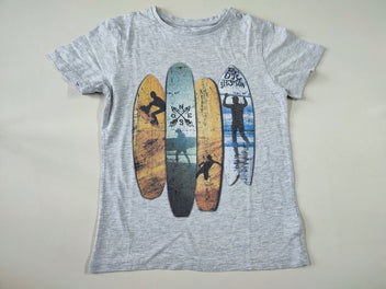 T-shirt m.c gris chiné planches de surf