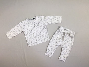 Pyjama 2pcs jersey blanc orson