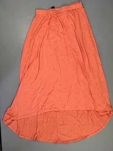 Jupe jersey orangée, moins cher chez Petit Kiwi