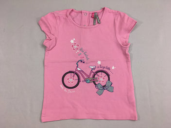 T-shirt m.c rose vélo