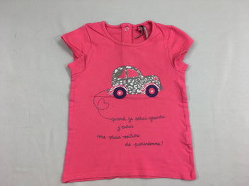 T-shirt m.c rose voiture