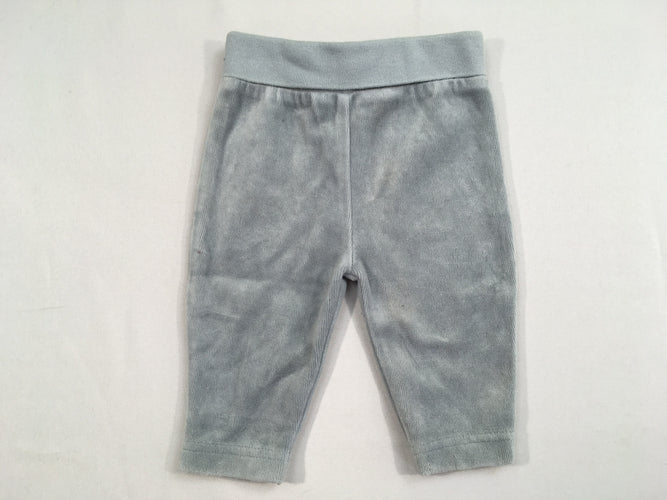 Pantalon velours gris taille élastique, moins cher chez Petit Kiwi