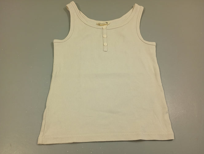 Débardeur côtelé blanc, moins cher chez Petit Kiwi