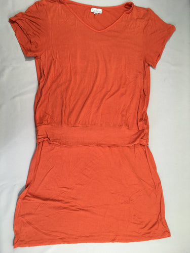 Robe m.c jersey orange d'allaitement, moins cher chez Petit Kiwi