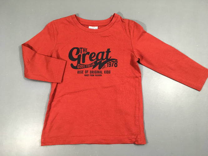 T-shirt m.l rouge the great, moins cher chez Petit Kiwi