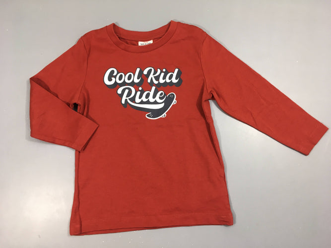 T-shirt m.l rouge good kid ride, moins cher chez Petit Kiwi