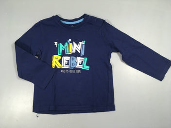 T-shirt m.l bleu foncé mini rebel