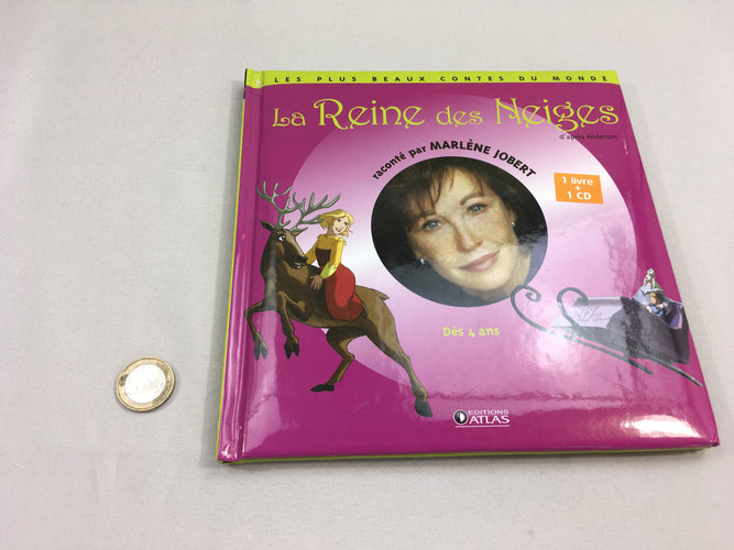 La reine des Neiges raconté par Marlène Jobert, livre CD, moins cher chez Petit Kiwi