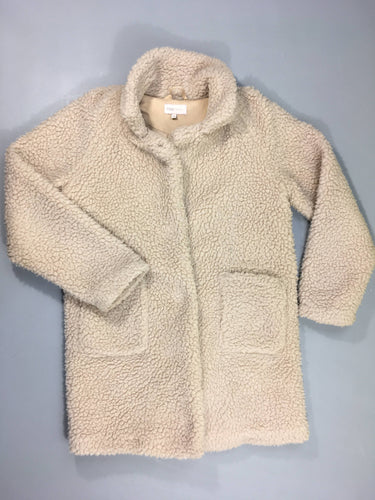 Veste longue Teddy beige Kognewaurelia, moins cher chez Petit Kiwi