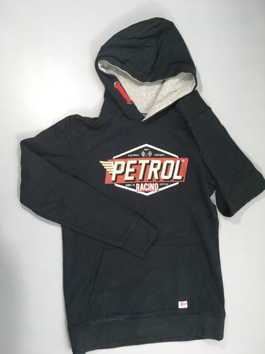 Sweat à capuche bleu foncé Petrol, moins cher chez Petit Kiwi