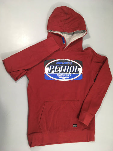 Sweat à capuche rouge foncé Petrol, moins cher chez Petit Kiwi