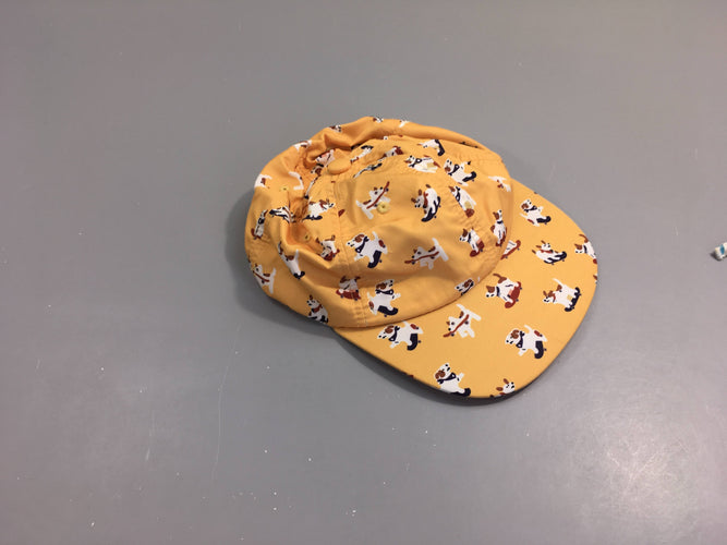 Casquette jaune chiens, moins cher chez Petit Kiwi