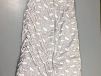 Sac de couchage gris velours nuages 110cm