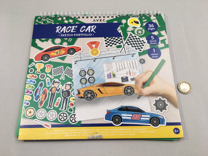 Race Car - sketch portfolio +6a, moins cher chez Petit Kiwi