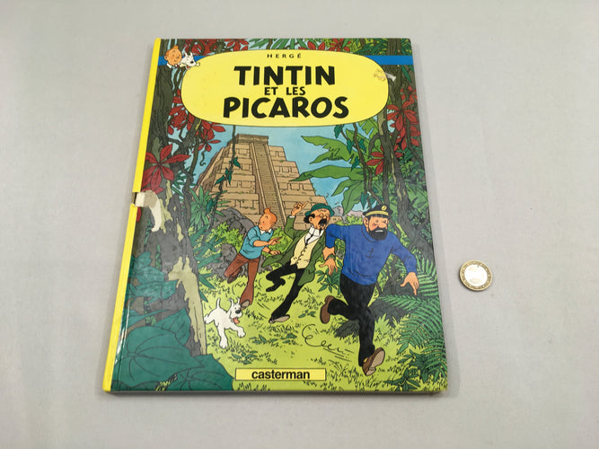 Tintin et les Picaros - couverture déchirée, moins cher chez Petit Kiwi