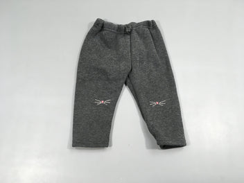 Pantalon gris chiné nez et moustaches de chat , intérieur style polar