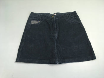 Jupe velours côtelé bleu foncé