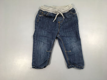 Pantalon denim taille élastique
