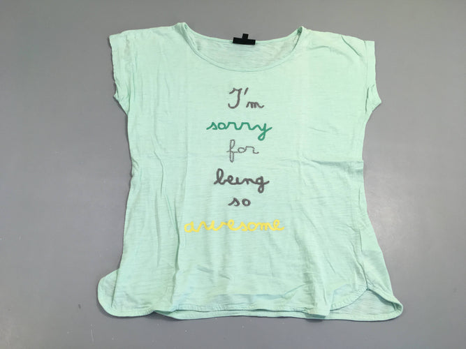 T-shirt m.c menthe flammé I'm sorrayé, moins cher chez Petit Kiwi