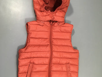 Bodywarmer à capuche amovible orange